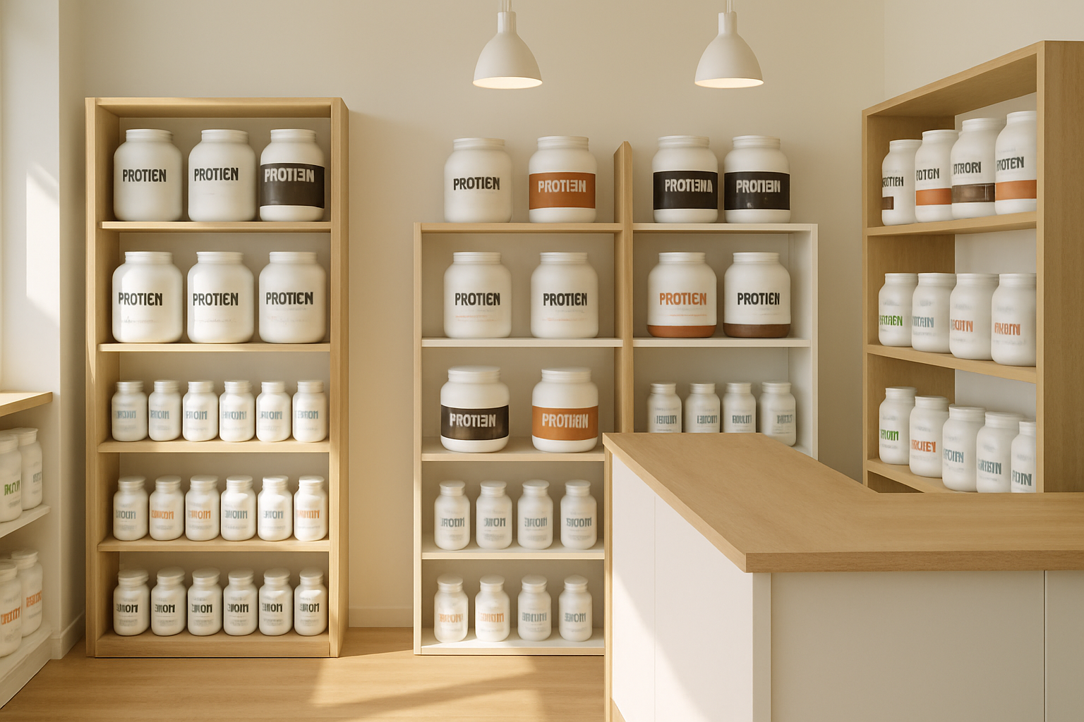 Notranjost trgovine Vitamini.si v Radovljici